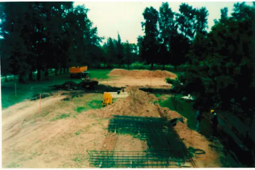 Construction of the factory in General Rodríguez