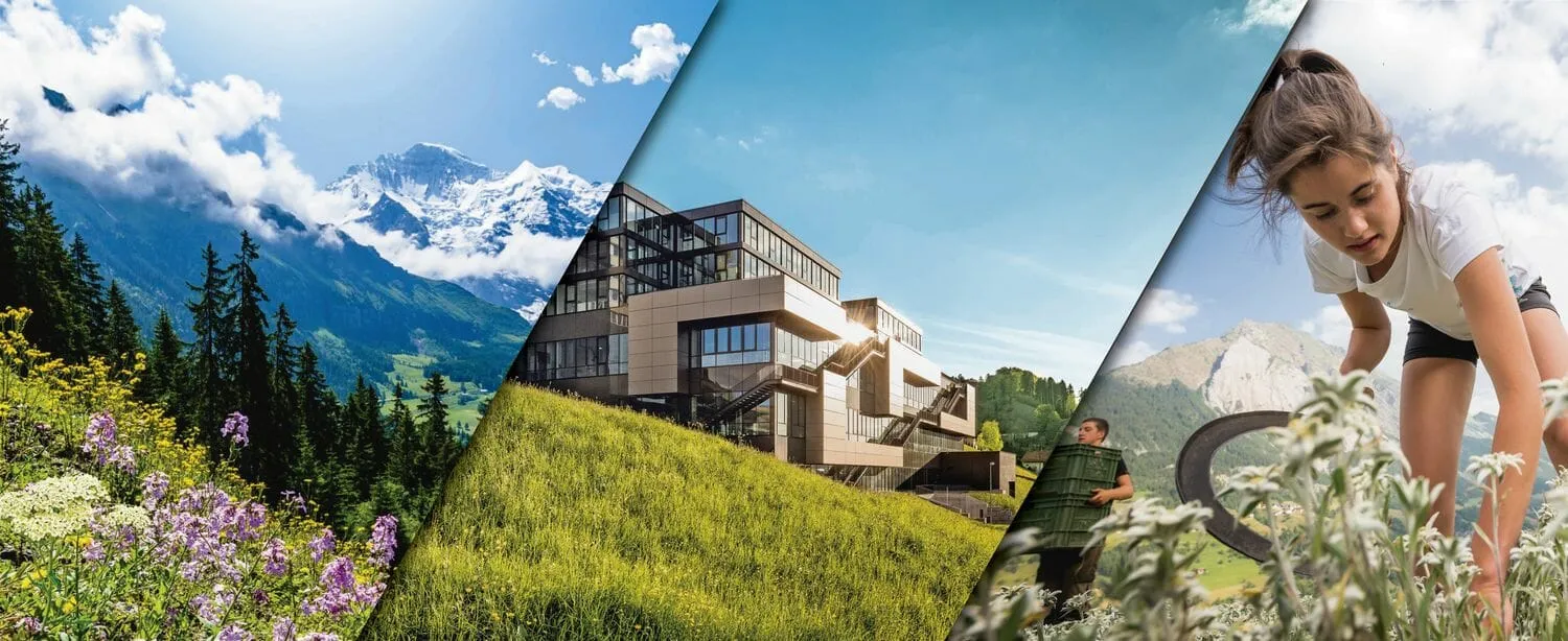 Tradición suiza de JUST: paisaje alpino y productos naturales